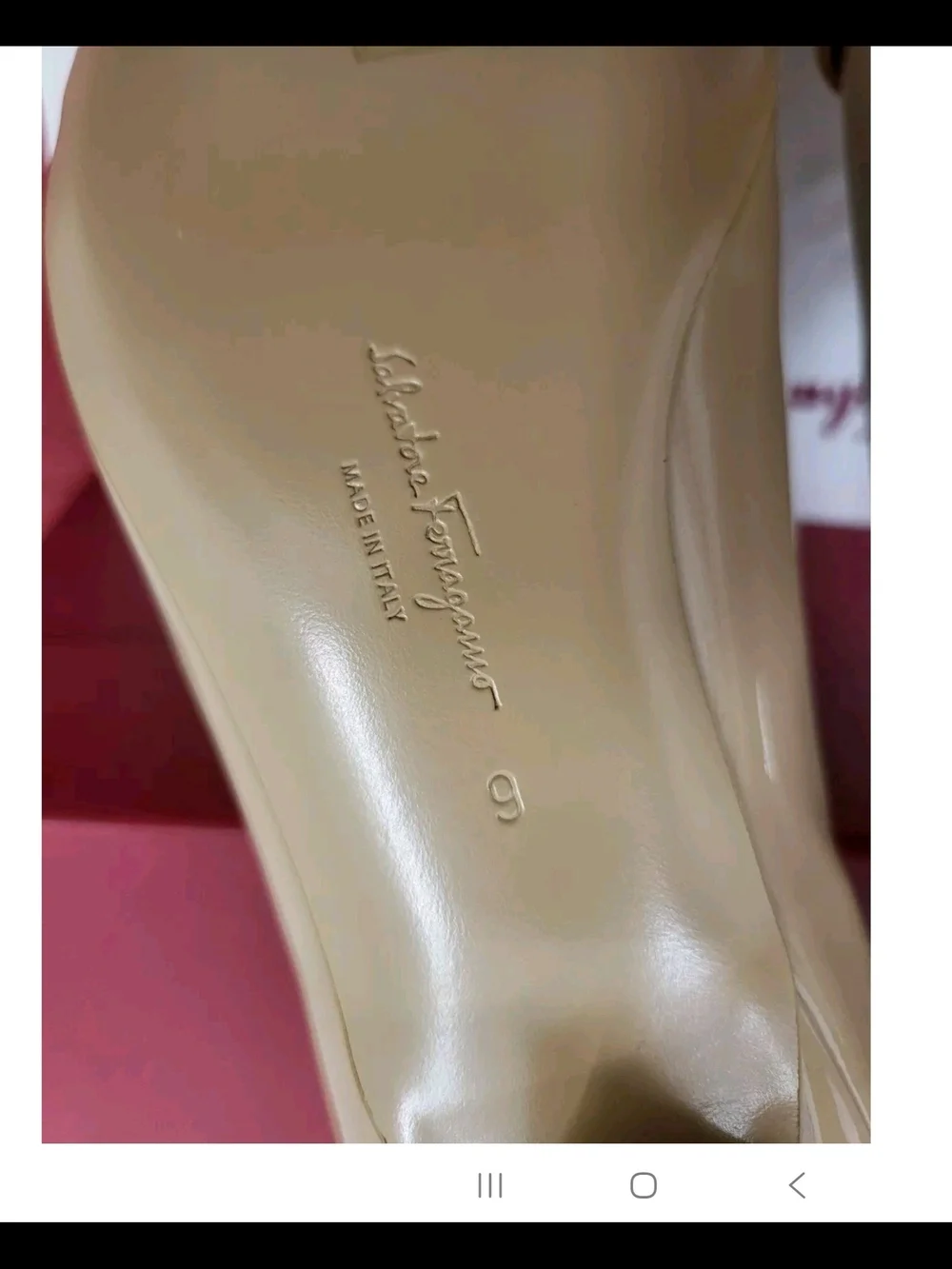 Salvatore Ferragamo Beige Bessie Gancini Pump Shoes Size 7.5C and Size 10B NWB